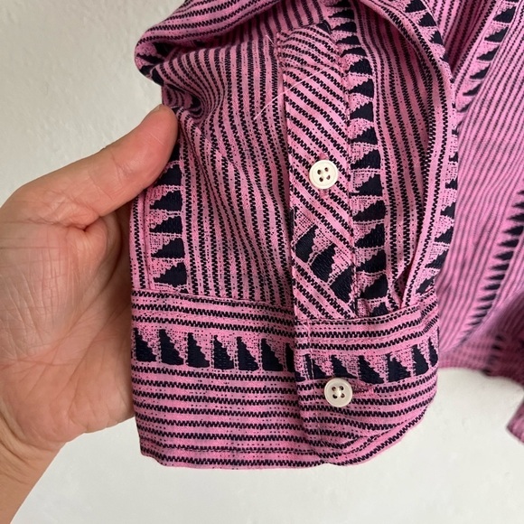 J. Crew  Woman Purple Long Sleeve Bottom Down Shirt, Size Small - Picture 7 of 7